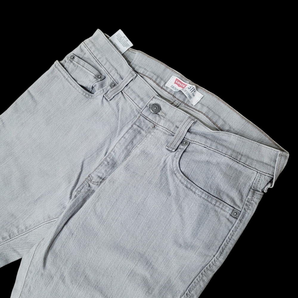 Levi's 511 Skinny Grey Jeans Size: 34x 32 - Picture 2 of 9